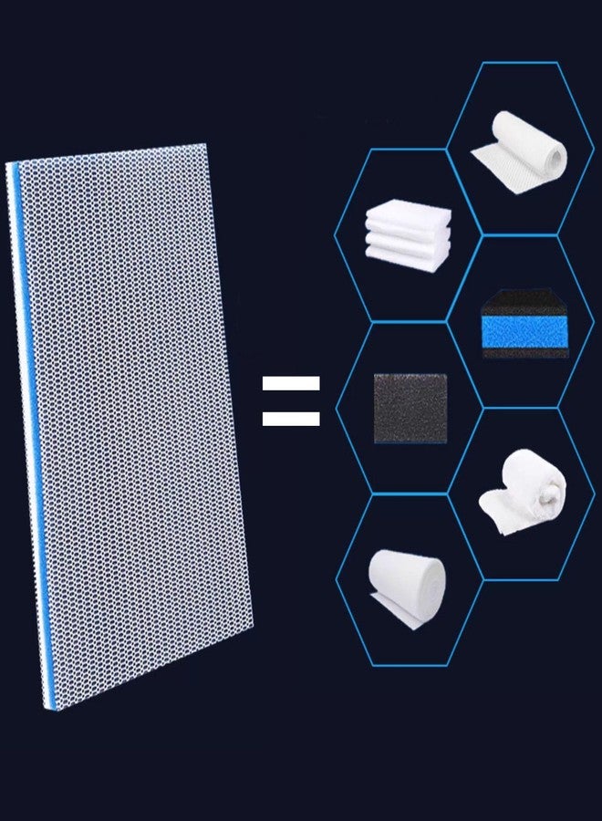 YHAspace 15.7"x11.8" Aquarium Filter Media, Filter Floss,Filter Floss for Fish Tank,8-Layer Filter Pads for Aquarium, Fish Tank Sponge Pad Foam Filter Accessories for Pond - Image 4